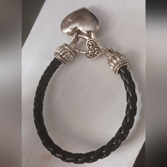 Brighton Leather Heart Charm Bracelet - Picture 3 of 5
